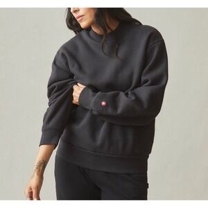 American Giant Classic Crewneck Sweatshirt Washed Black Cotton Unisex Size S